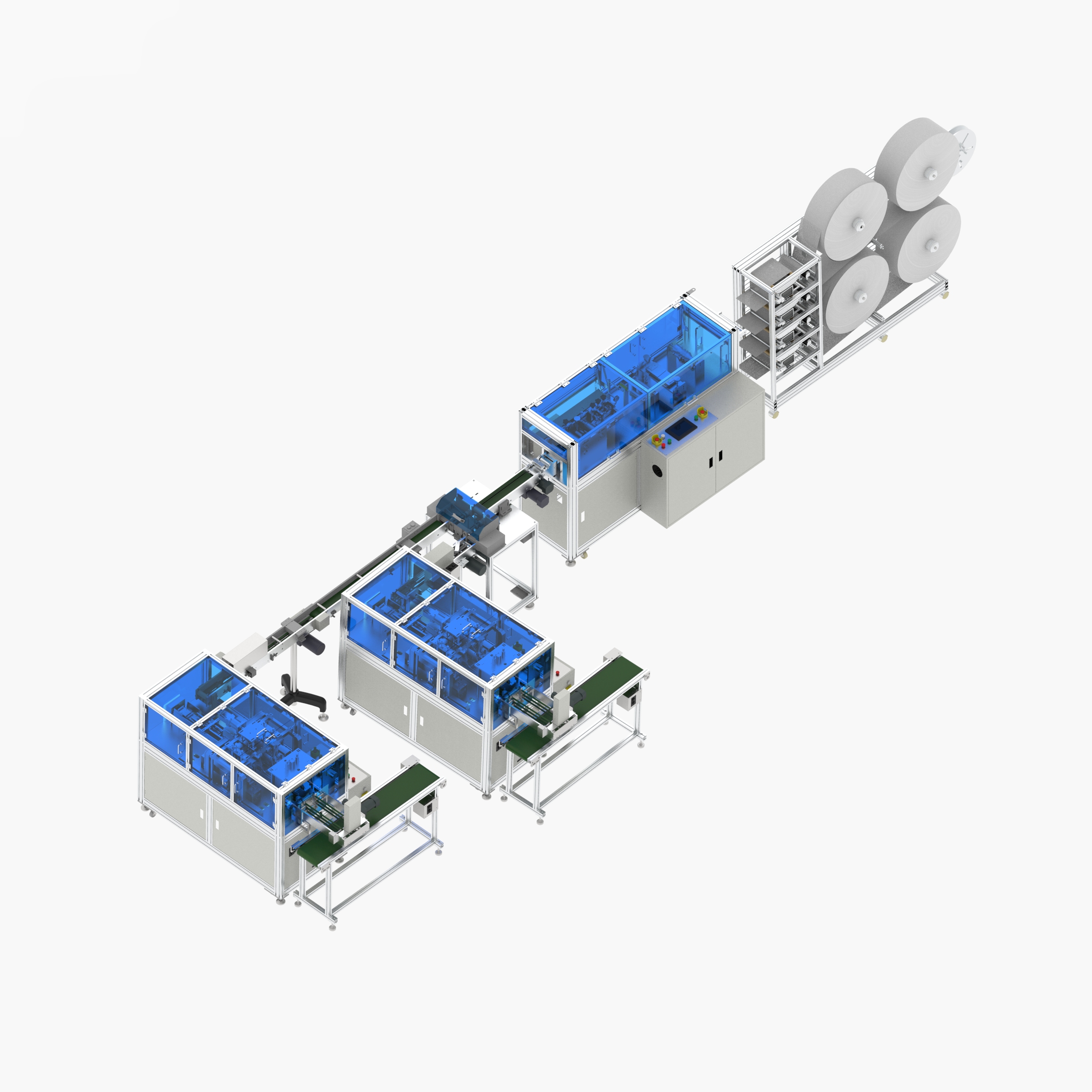 One-to-one mask production line helps fight against flu season