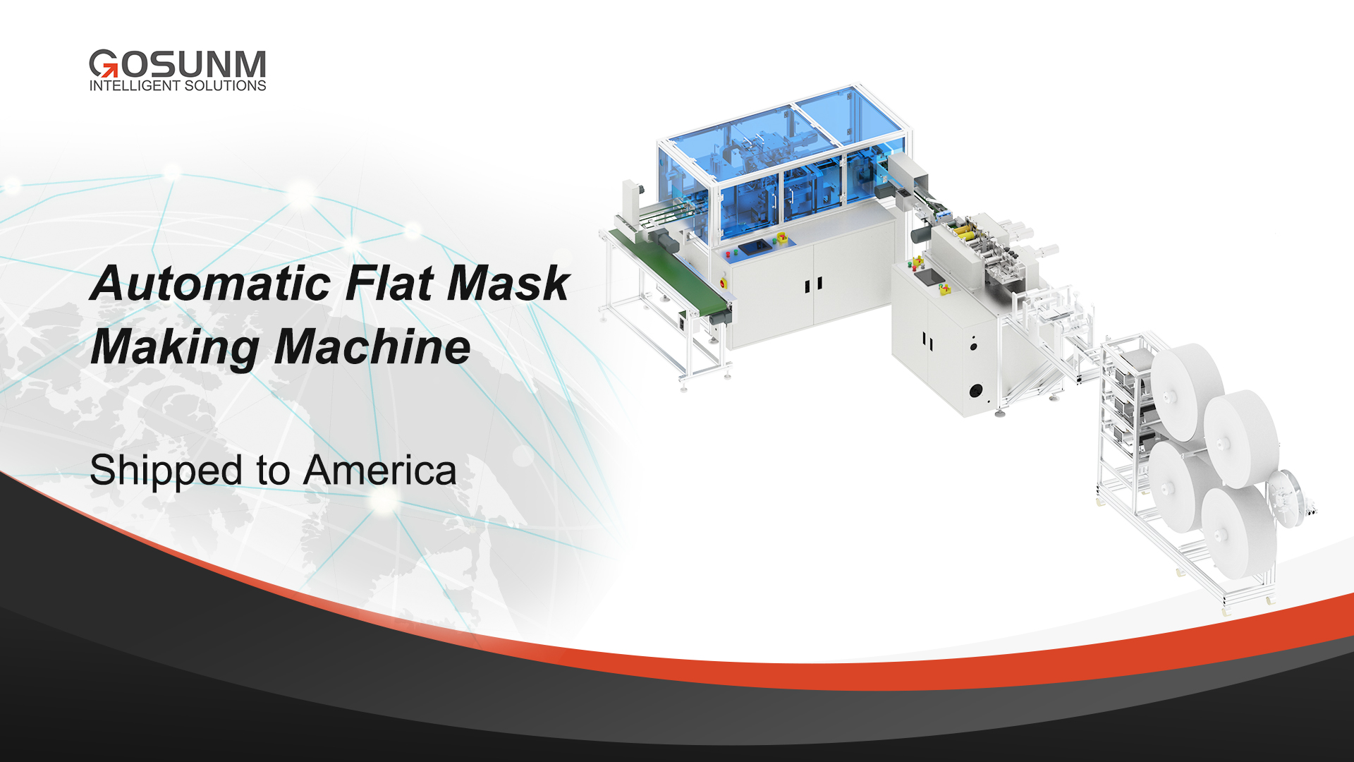 4Ply Flat mask machine successfully shipped to the United States