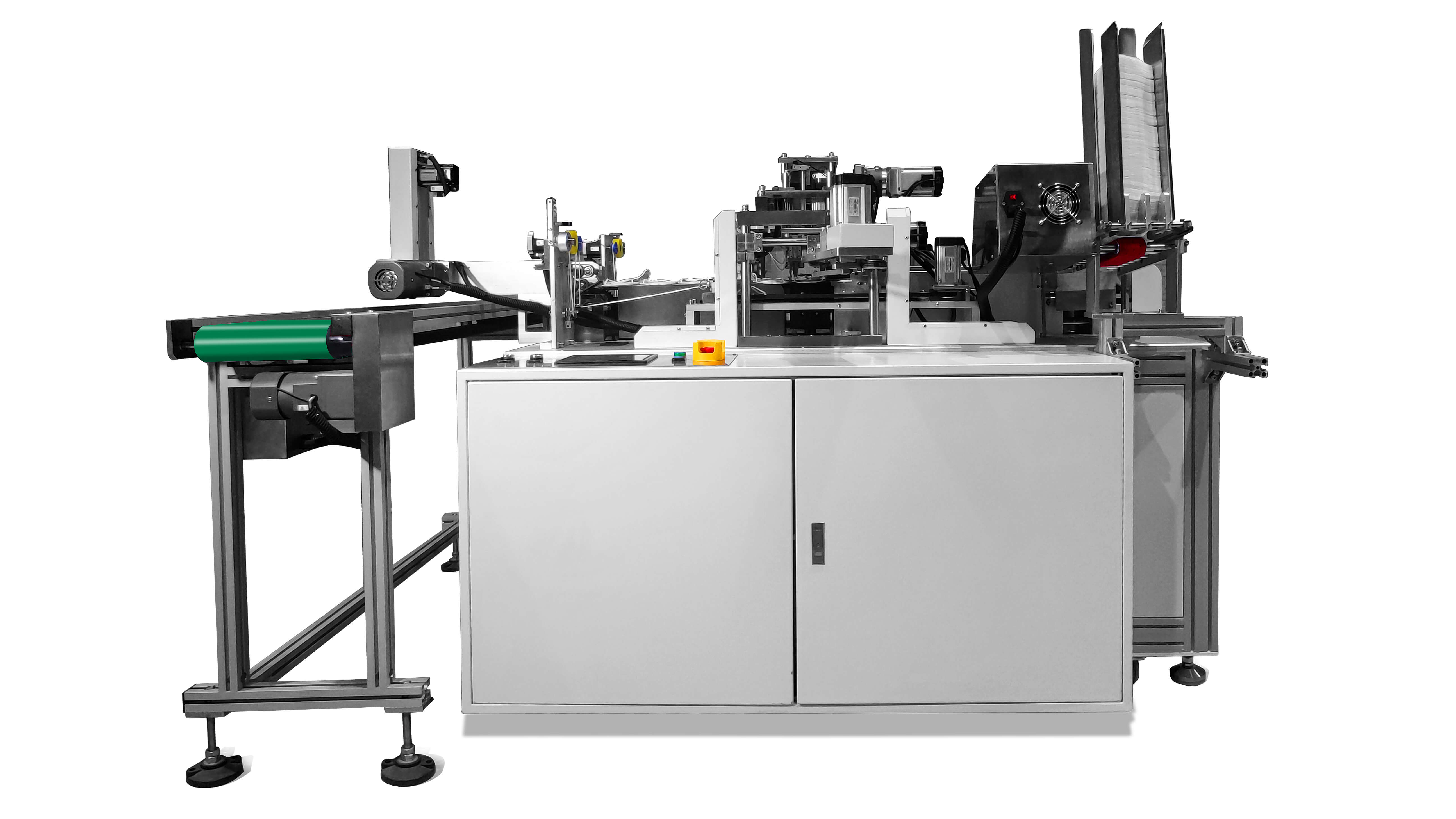 Flat cross mask machine