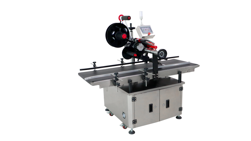 Flat round bottle labeling machine Flat round bottle labeling machine