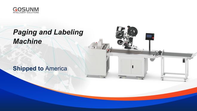 Cards Paging and Labeling Machine Shipped to US
