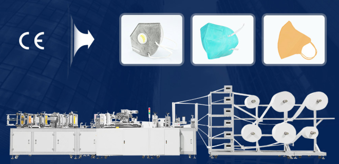 CE certified high speed N95/KN95 mask fully automatic production line