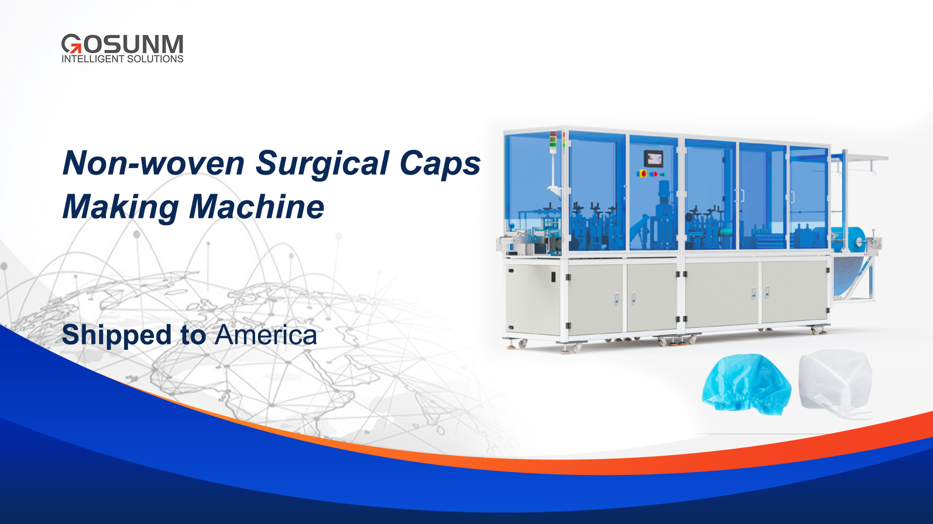 Non-woven doctor cap equipment shipped to the US