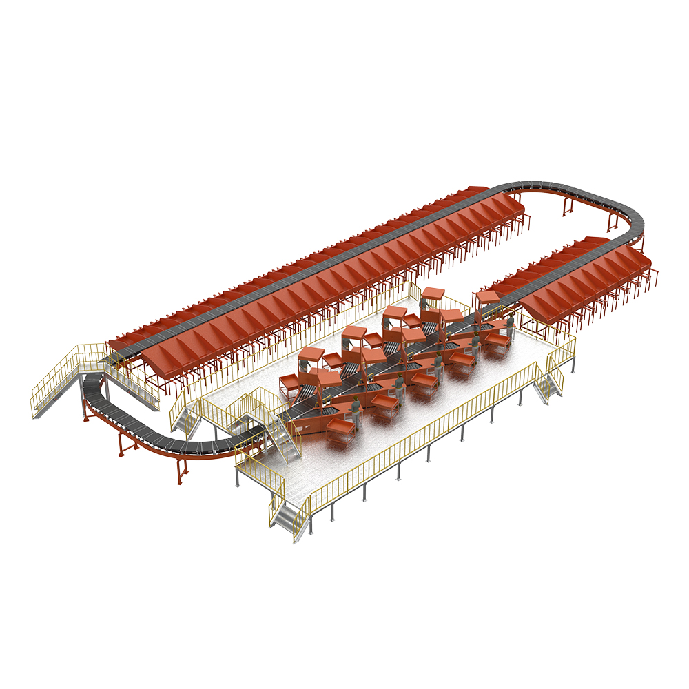 High Speed Cross Belt Loop Sorting System