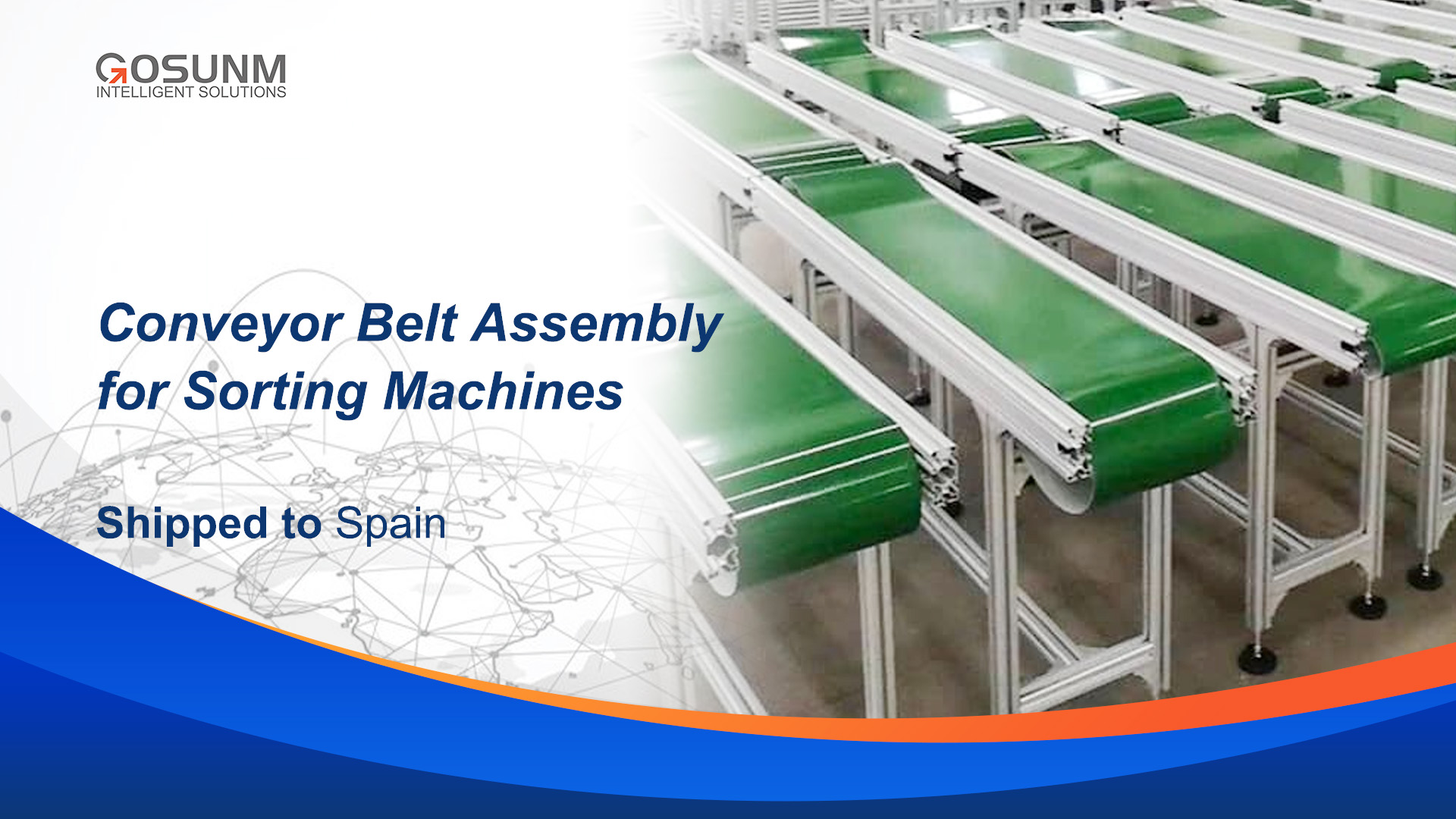 Conveyor Belt Assembly for Sorting Machines Shipped to Spain
