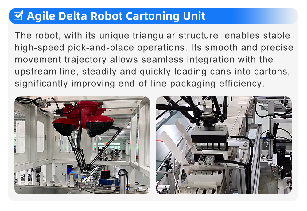 Agile Delta Robot cartoning Unit