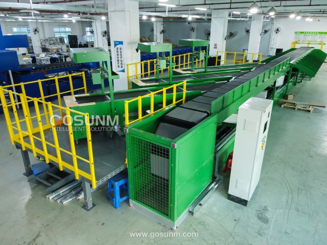 How does the GOSUNM high-speed parcel sorting system improve global logistics efficiency?