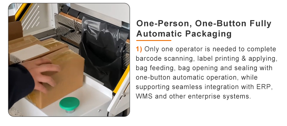 Express Parcel Bagging Printing & Labeling Machine