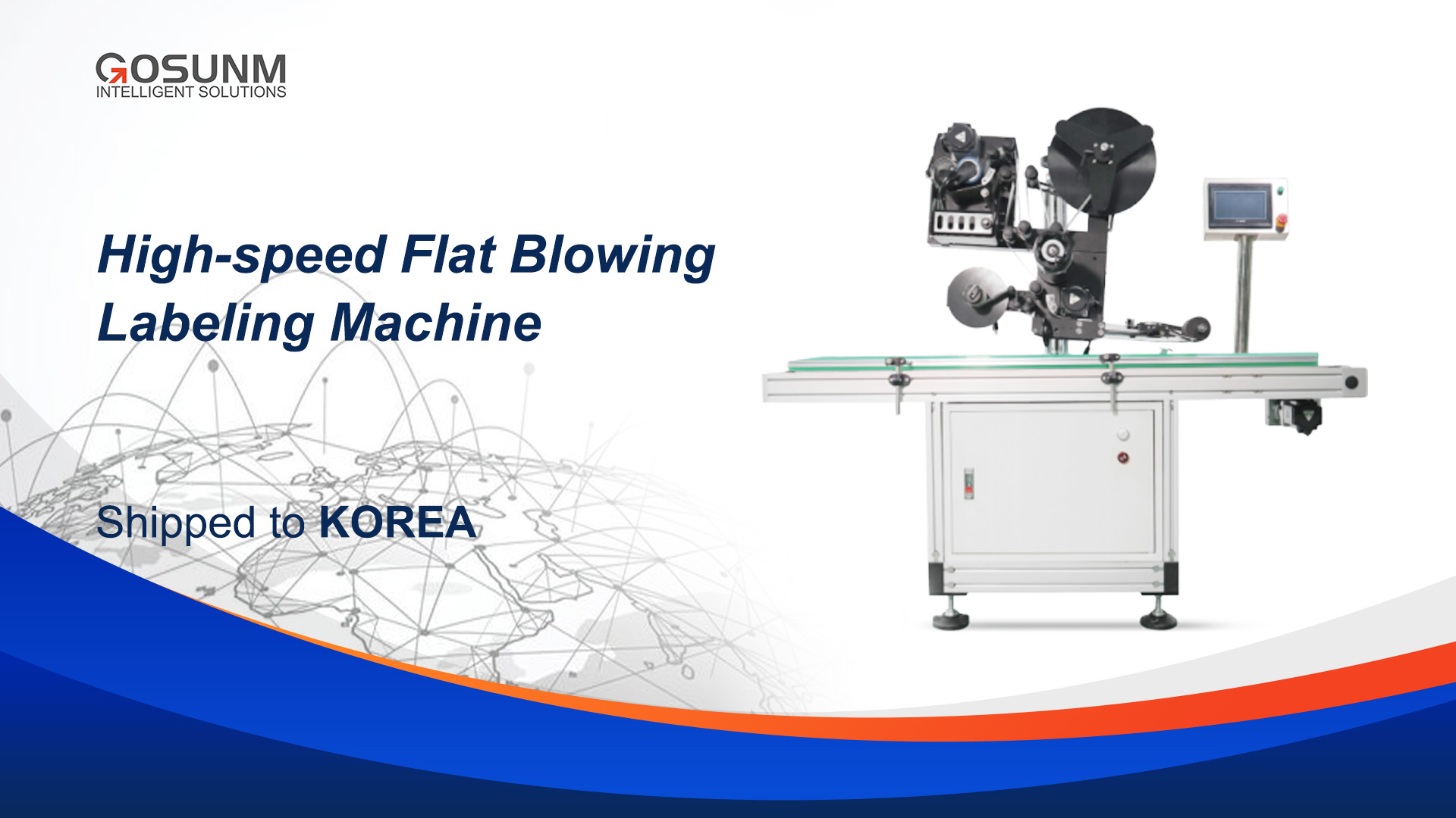 High-Speed Flat Blowing Labeling Machine Shipped to Korea