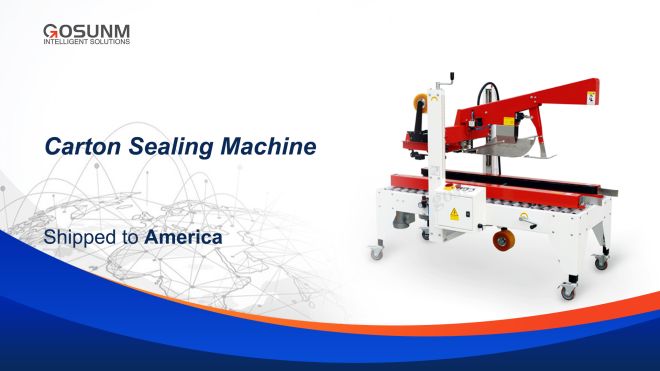 Fully automatic carton sealing machine shipped to the US
