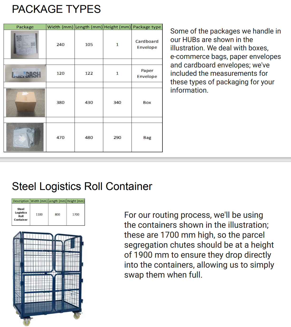 Sorting machine material basket