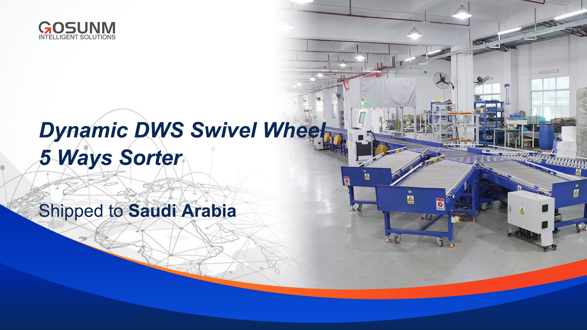 Gosunm Intelligent DWS Automated Scanning, Weighing, and Sorting Production Line Successfully Shipped