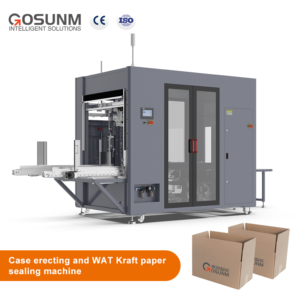 Automatic Case Erecting & WAT Kraft Paper Sealing Machine