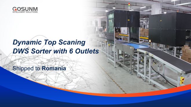 Gosunm Successfully Ships Customized DWS Parcel Sorting System