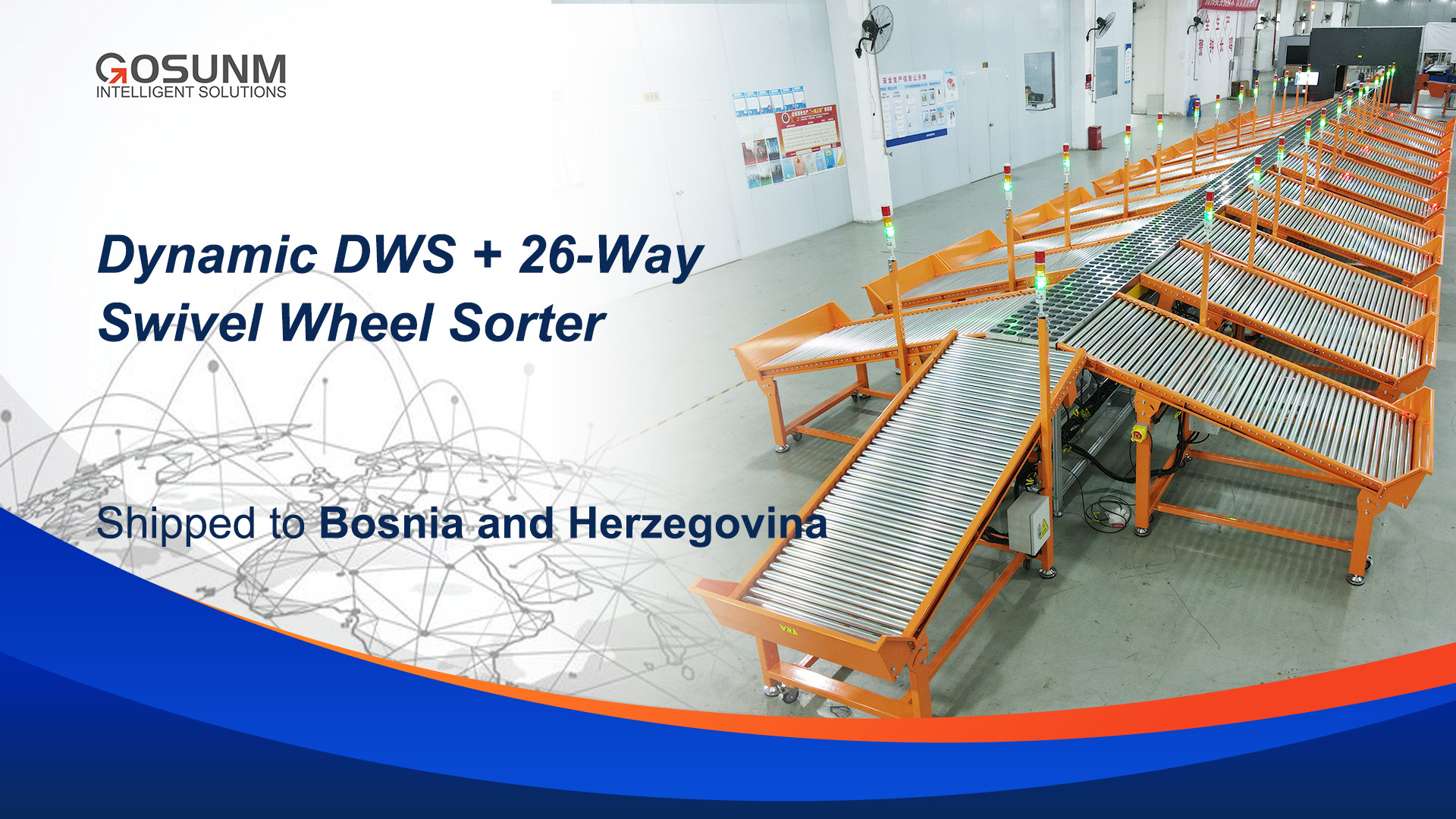 Dynamic DWS + 26-Sort-Port Automatic Sorting System Successfully Shipped