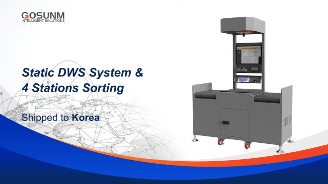 GOSUNM Successfully Ships Static DWS and 4-Way Parcel Sorting System to South Korea