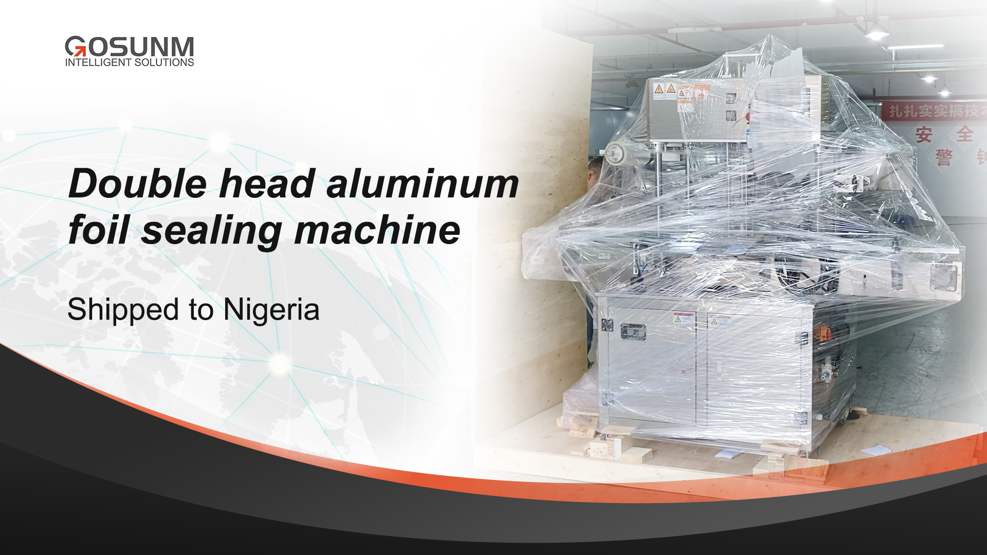 Double head aluminum foil sealing machine shipped to Nigeria