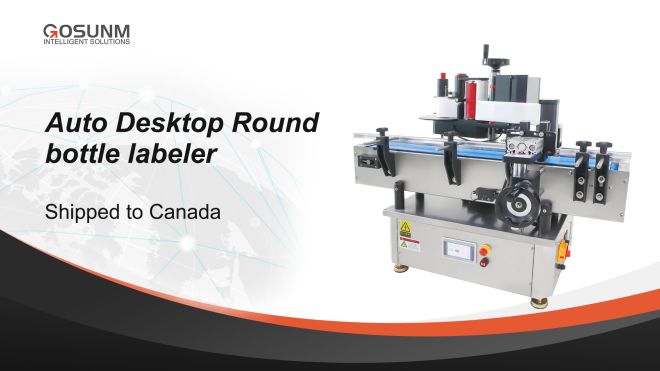 Auto Sauce Bottle And Condiment Bottle Labeling Machine Shipped To Canada
