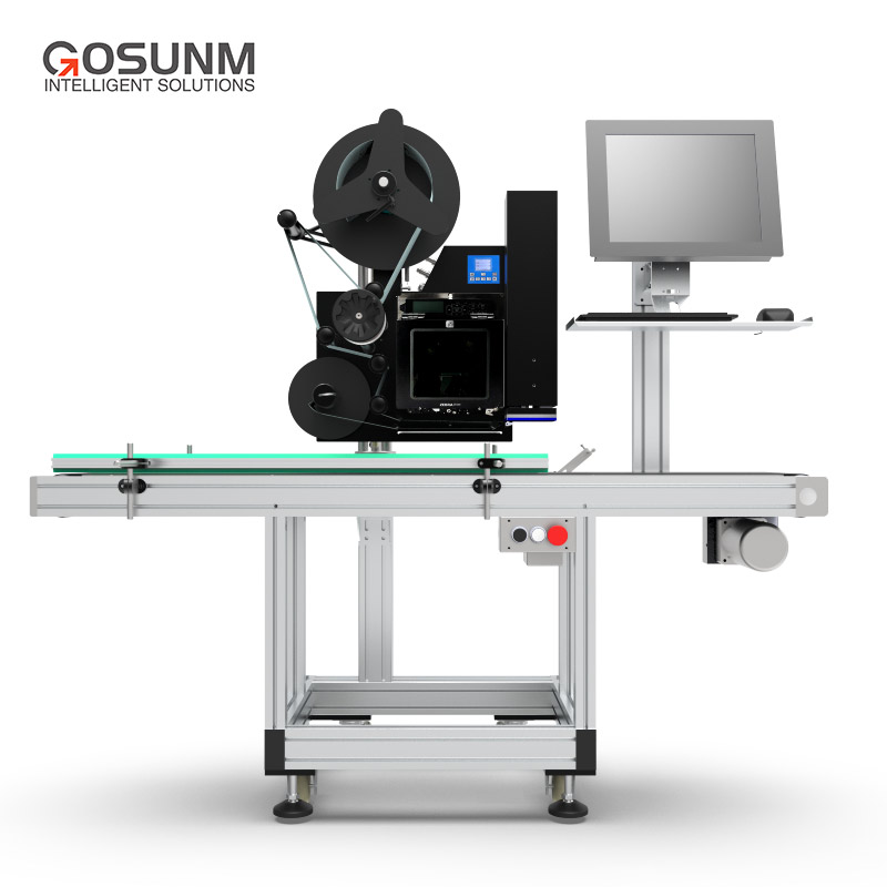 Real time print labeling machine