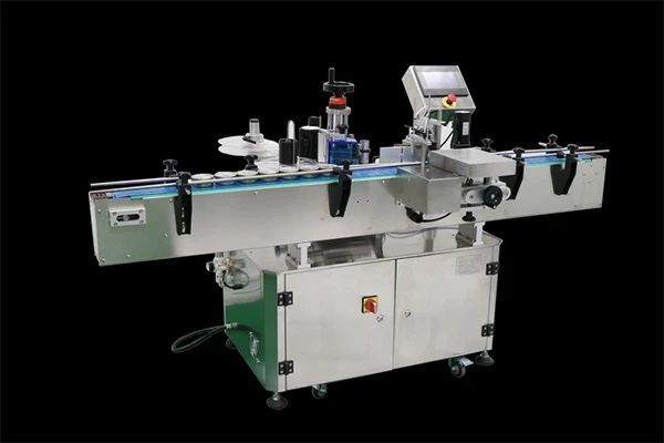 Vertical positioning round bottle labeling machine and sleeve labeling machine shipped to Algeria