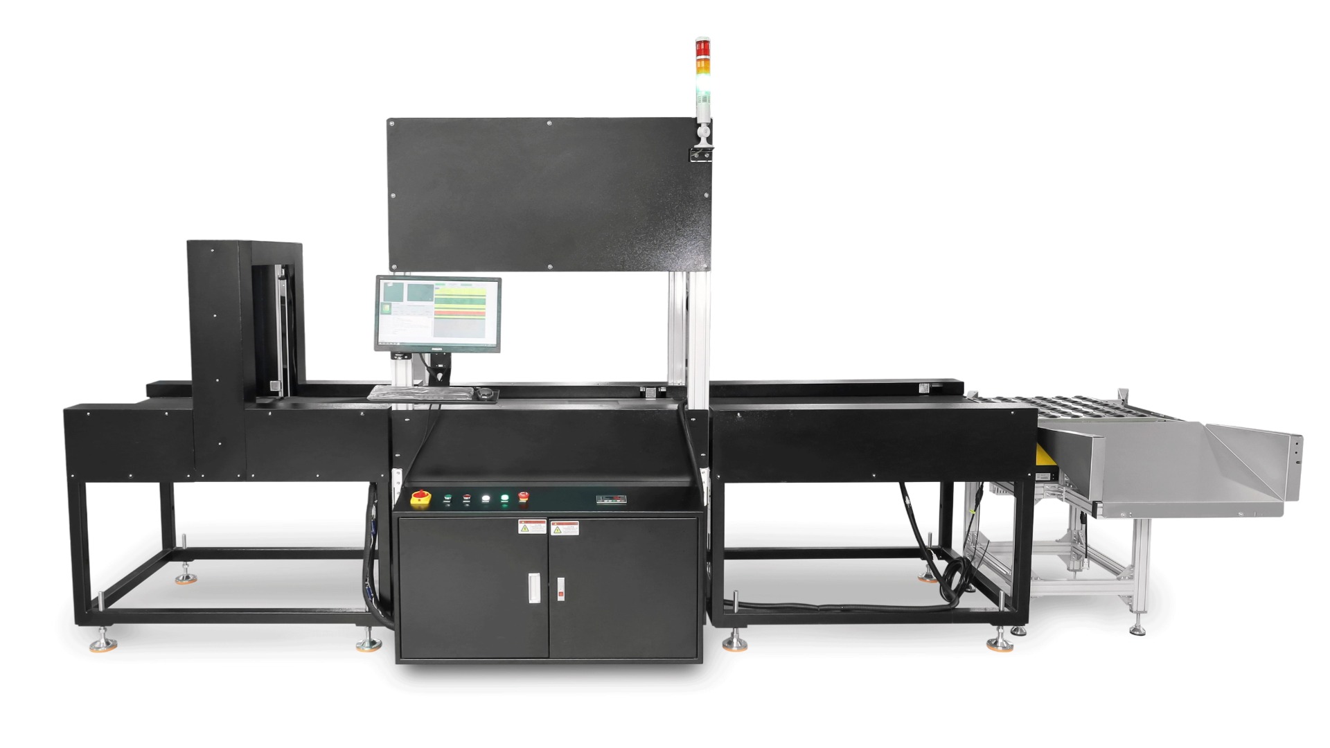 Parcel dimensional and weight scanning all-in-one machine