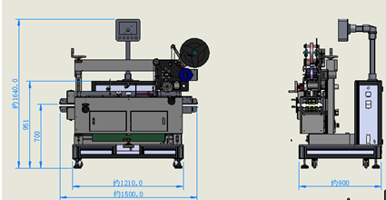 Corner labeling machine Corner labeling machine