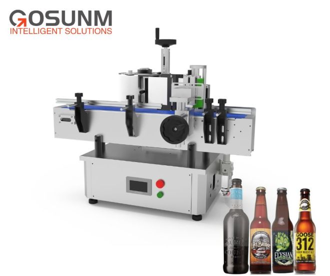 Round bottle labeling machine