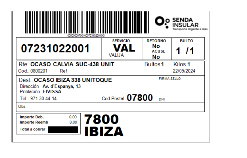 shipping label shipping label