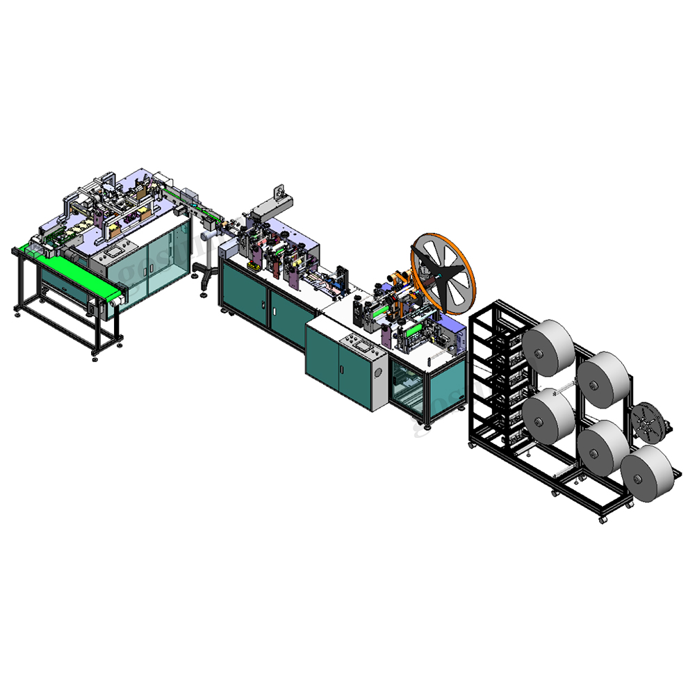 Automatic 1+1 Flat Mask Machine