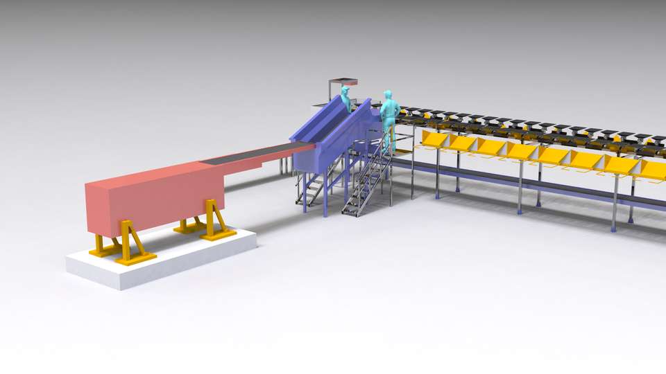 Tilt-tray sorter Tilt-tray sorter