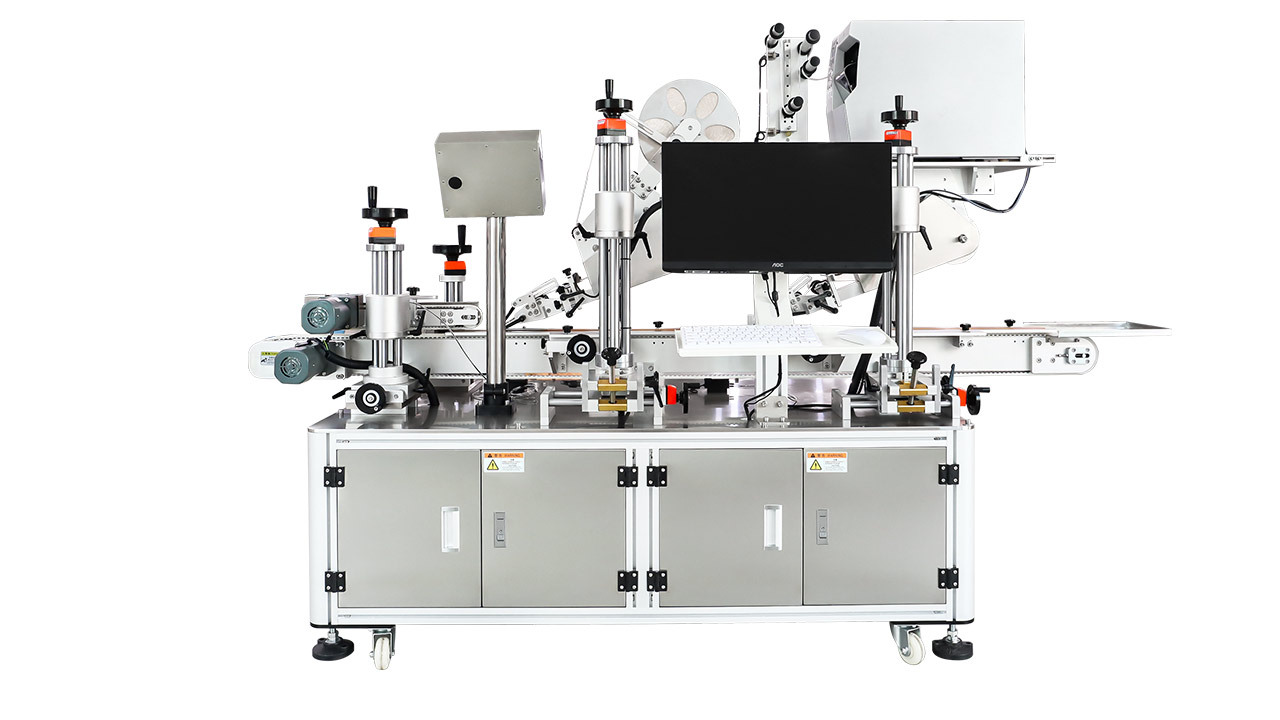 Cache Printing Dual Label Applicator Corner Labeling Machine Cache Printing Dual Label Applicator Corner Labeling Machine