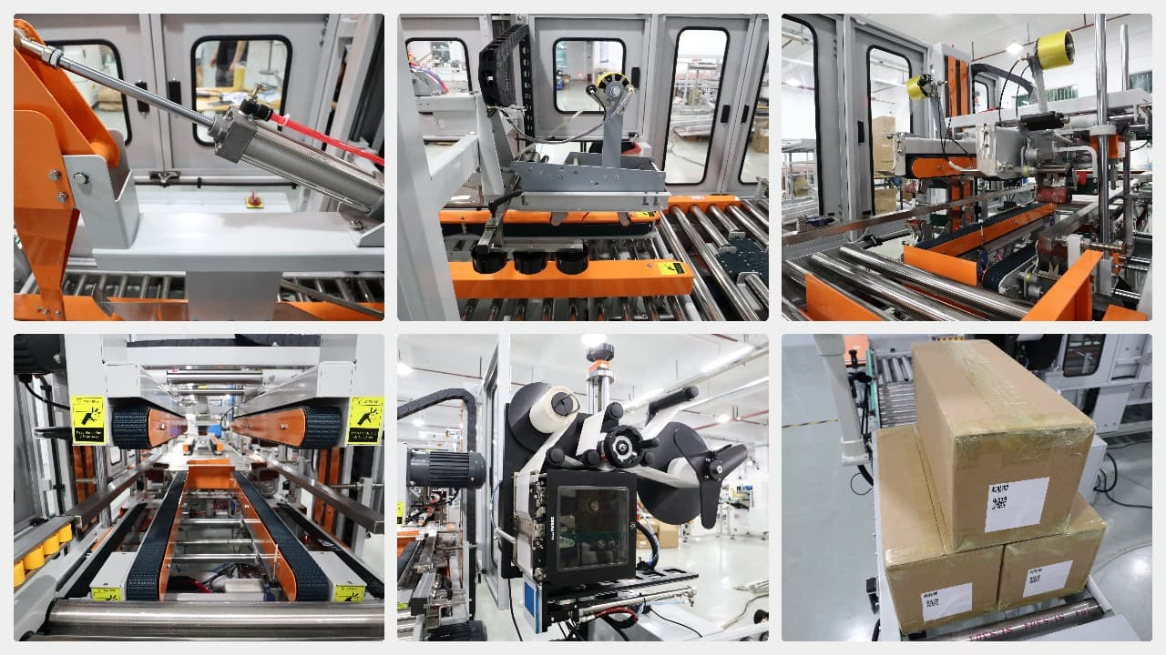 Box Sealing Machine and Print and Apply Labeling Machine Box Sealing Machine and Print and Apply Labeling Machine