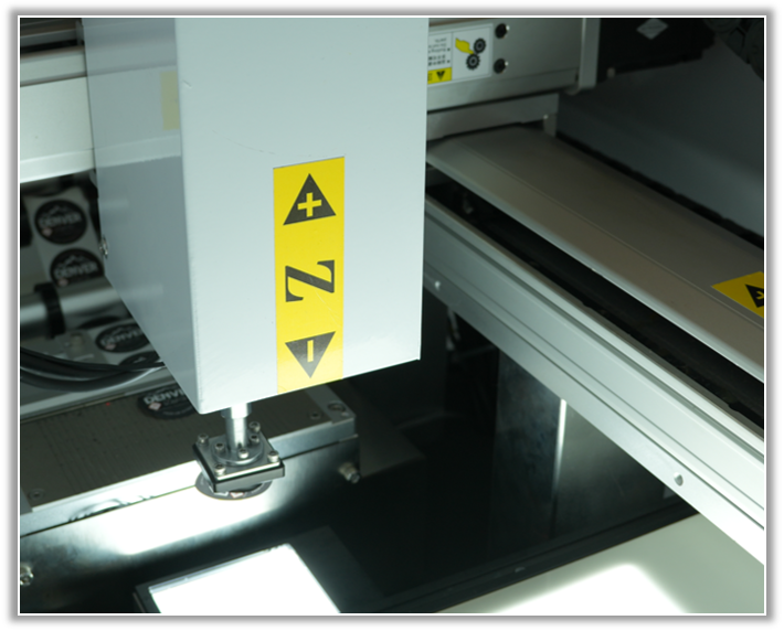 Z labeling module facilitates vertical movement Z labeling module facilitates vertical movement