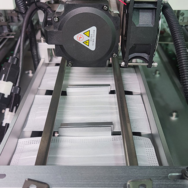 Automatic 1+1 Cross Head Band Mask Machine