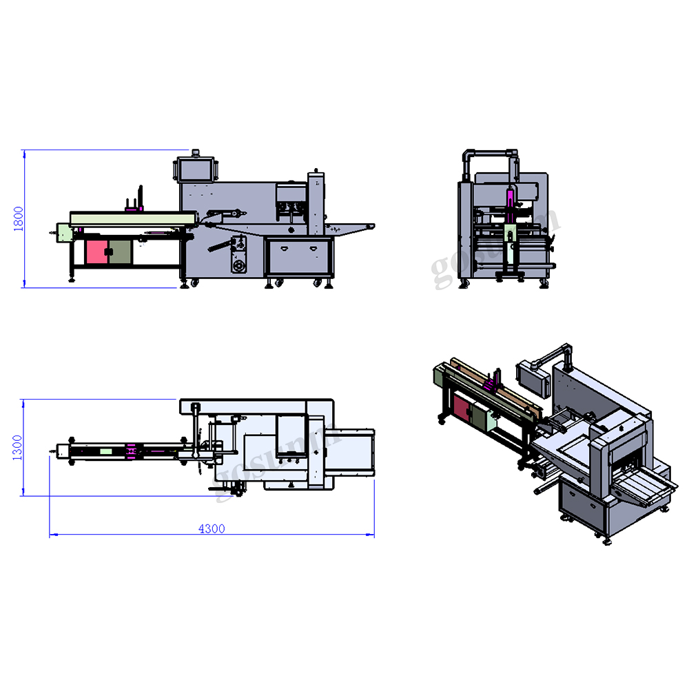 New Automatic Plastic Pillow Packing Machine(10-50pcs/pack)