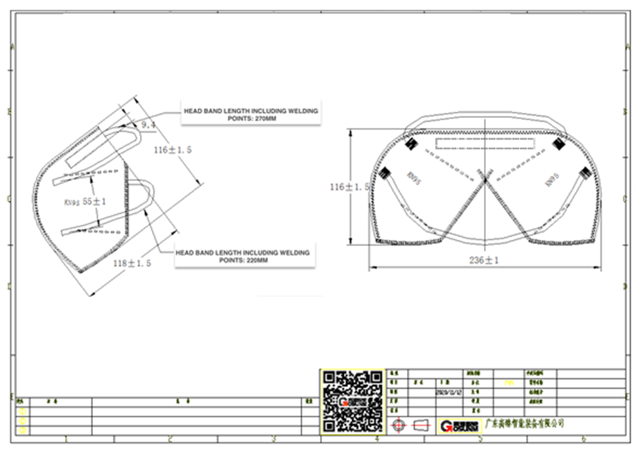 The applications KN95 mask design