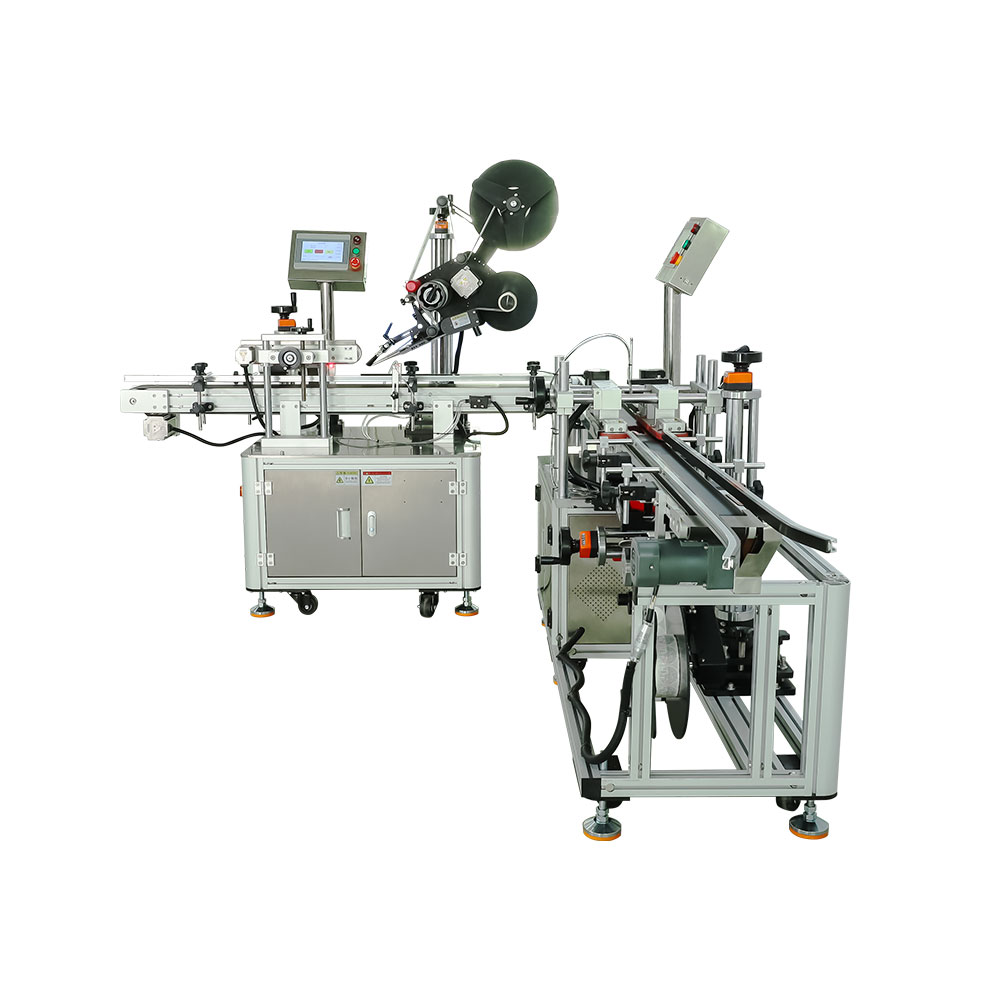 Automatic Labeling Machine for Flat Corner Labeling on Bottle Caps And Bottom Labeling on Bottles