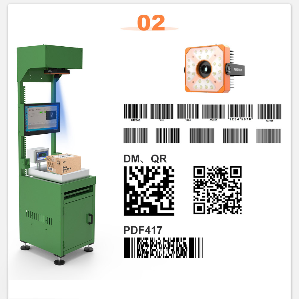 Package Code Scanner E-Commerce Dimension Weighing Scanning Parcel Sorting Machine