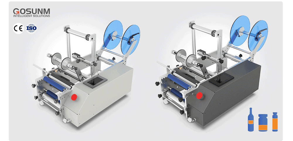 03 GST-413 Semi-auto Round Bottle Labeler 03-GST-413-Semi-auto-Round-Bottle-Labeler